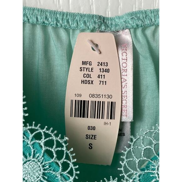 Victoria's Secret Angels Mint Green Cotton Teddy and Matching Panties Size Small - Picture 5 of 8